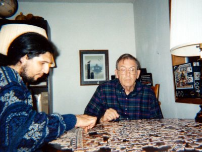 9_Mike and Jack doing puzzle at Tuell Shed_December 1994.jpg
