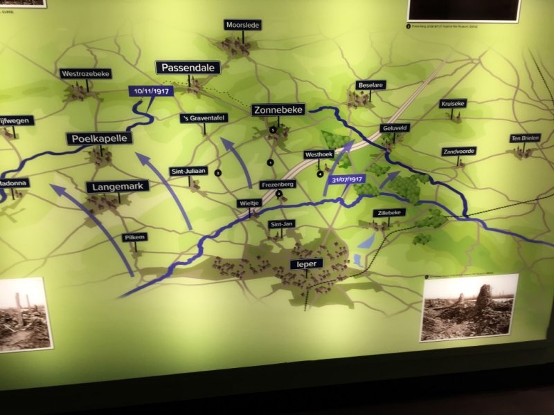 Map of battle sites