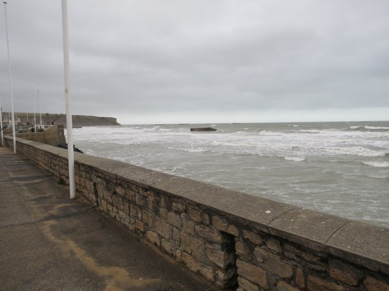 Wall at beach
