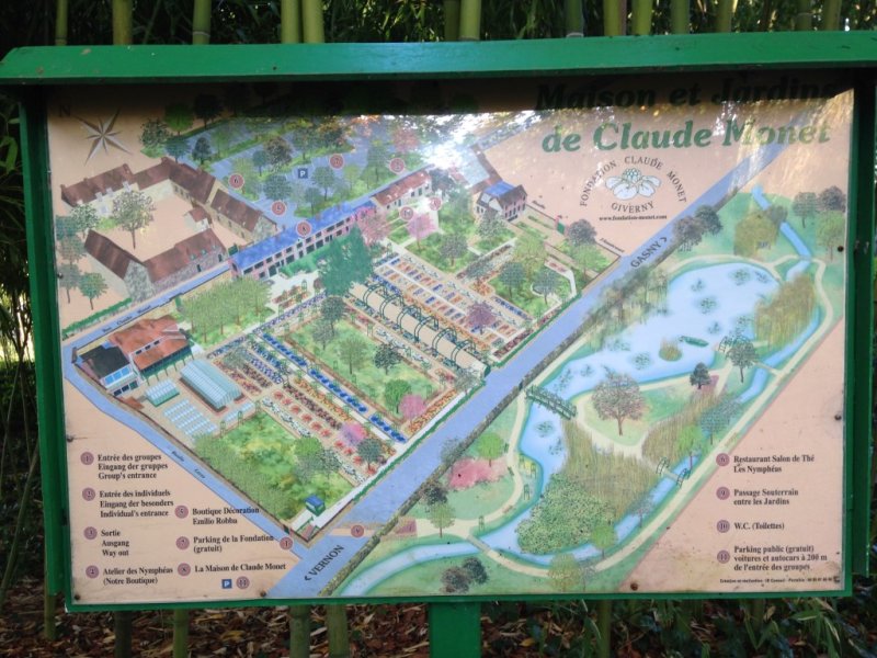 Map of Givenchy gardens