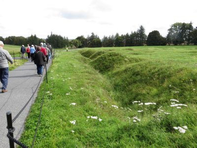 Trail along trenches