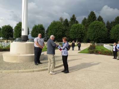 Somme American Cemetery ceremony