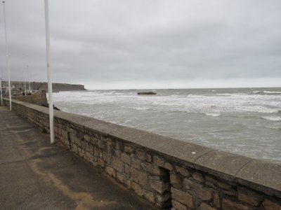 Wall at beach