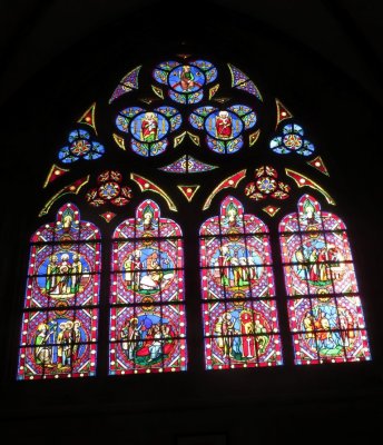 Stained glass at Bayeux