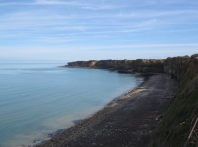 View back towards promontory