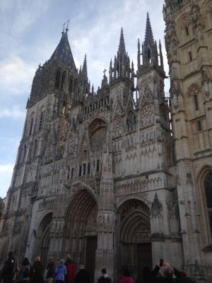 Facade of Notre Dame in Rouen