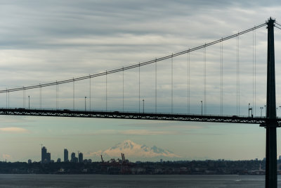 As we sailed under The Lions Gate Bridge, I was surprised to see Mt. Baker in the distance. It is located in northern Washington