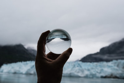 Glacier in glass