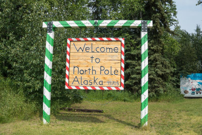 Then we drove to the North Pole!  No not that one. North Pole, Alaska