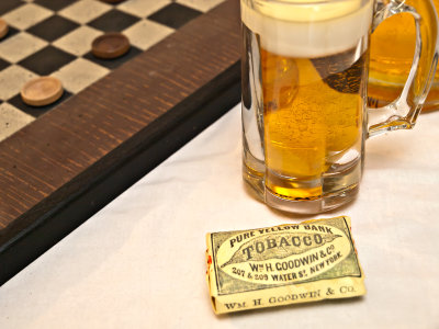 First floor hall, beer and tobacco