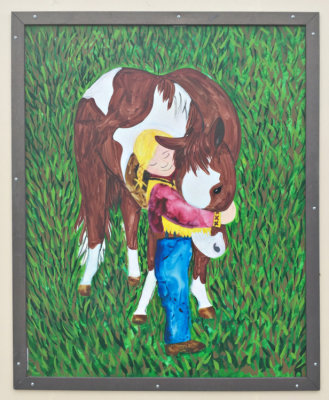 Girl and her horse, Manor, TX