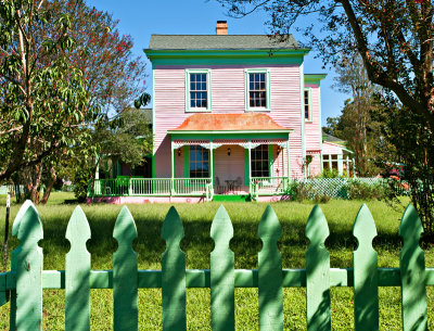 Pink house, La Grange, Texas