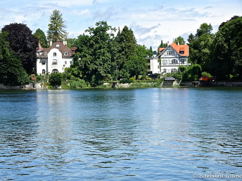 View from island to main Lindau
