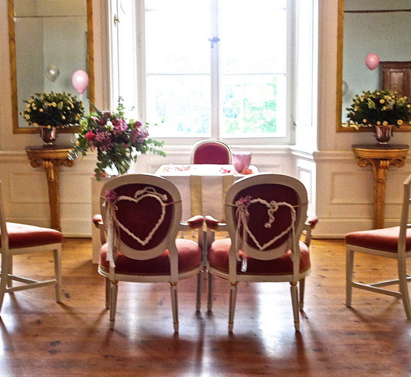 Eutin Schloss, Room ready for wedding