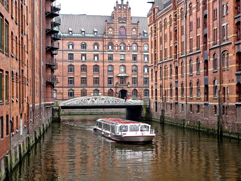 Renovated warehouses and canal