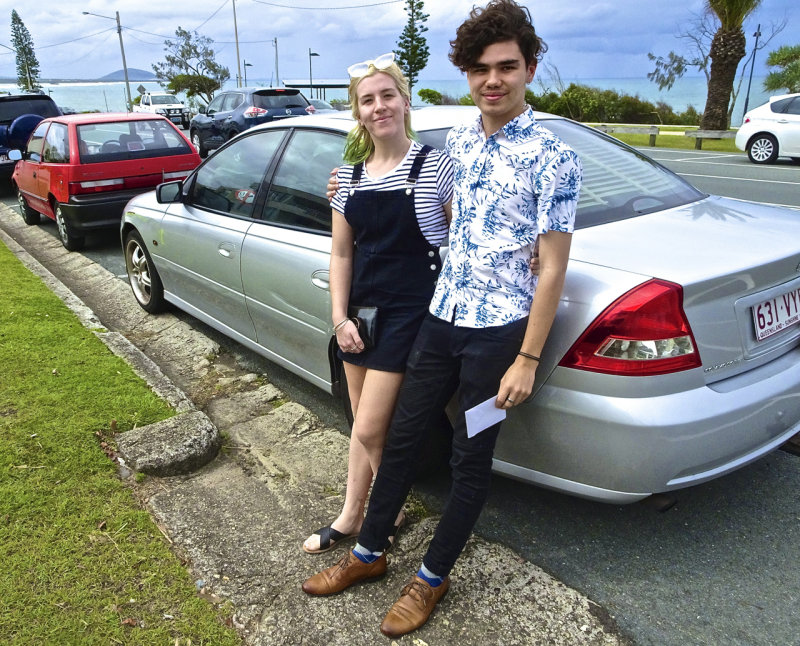 Youngest with car and girlfriend