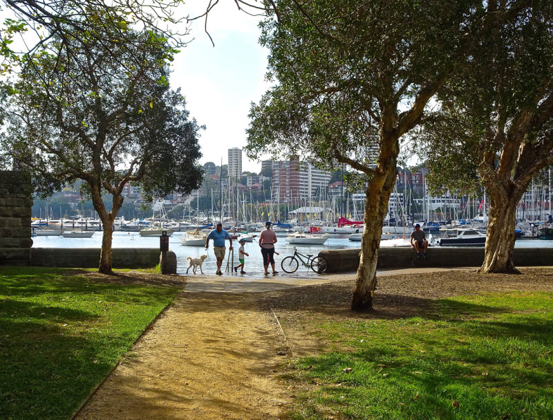 Rushcutters Park at the end of the Bay