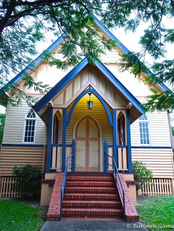 Quaint timber Presbyterian church