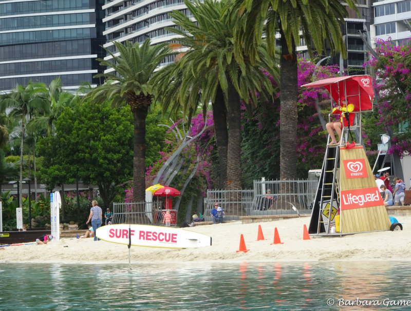 South Bank beach right in the city
