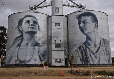 Painted Grain Silos,  Rupanyup