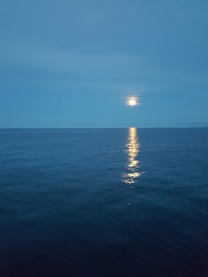 Lever de lune, Golfe du St-Laurent