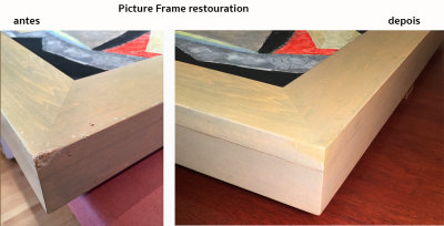PICTURE FRAME RESTOURATION - before and after 