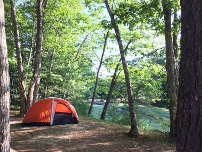 Summerfest camping at Thomas Point Beach