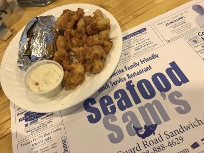 Fried Clams at Seafood Sam's