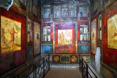 Frescoes In Pompeii