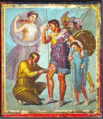 Fresco of Wounded, Herculaneum 
