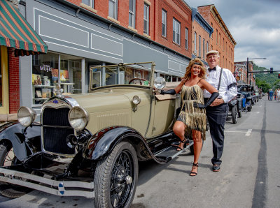 Lisa with Dave's Ford