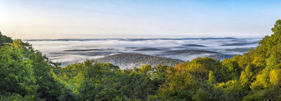 Foggy morning from Cherry Springs Vista