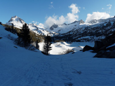 South Lake basin in the evening