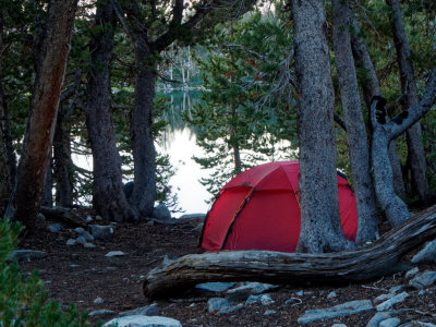 Camp at Summit Lake