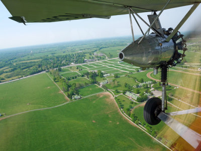 approaching Keeneland and the airport