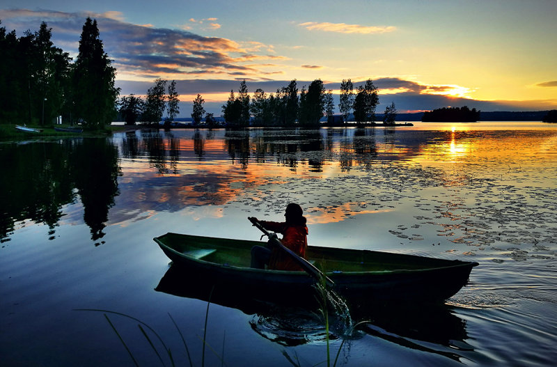 Lake Pyhäjärvi evening Glory