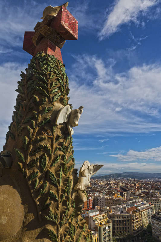 View from the Nativity Tower, Sagrada Familia