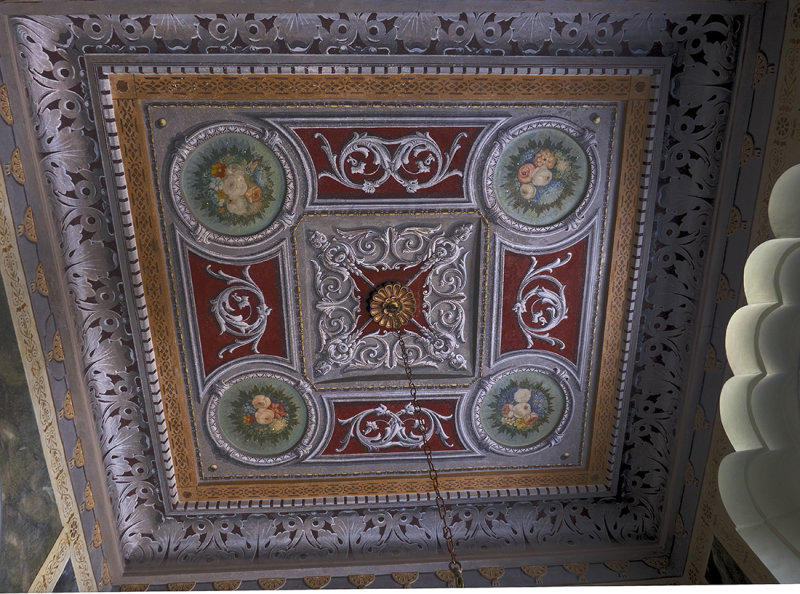 Zannos Melathron lobby ceiling, Pyrgos