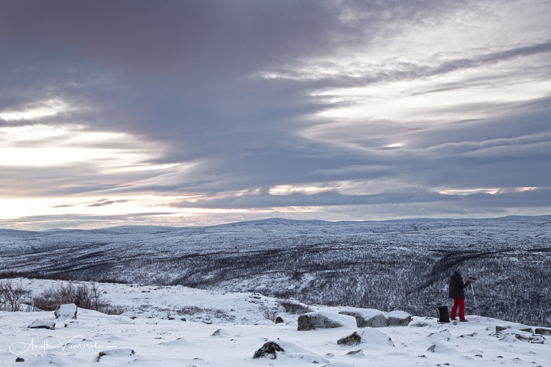 On the edge of the fell, Lapland