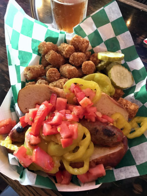 2017 Usingers sausage and tots at Milw Brat House