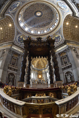 Bernini's Baldacchino above St. Peter's tomb, St. Peter's Basilica DSC_4000