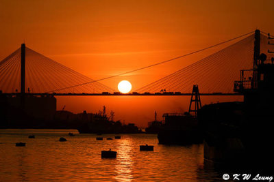 Sunset @ Ting Kau Bridge DSC_5625