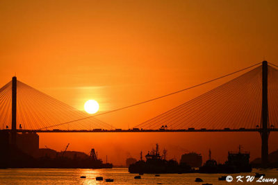 Sunset @ Ting Kau Bridge DSC_5609