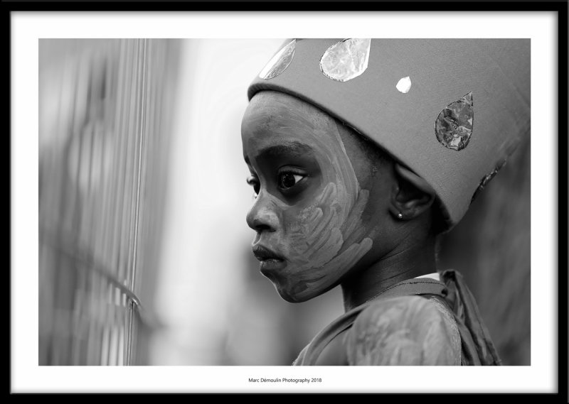 Young boy at the carnival, France 2018