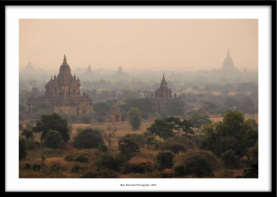 Pagodas in the mist, Bagan, Myanmar 2014