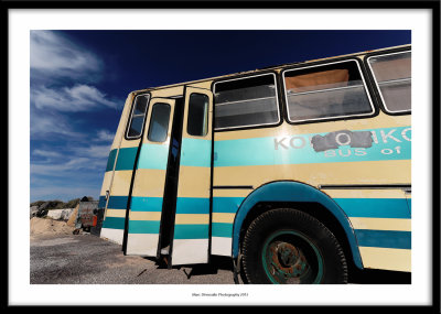 Old bus, Oia, Greece 2013