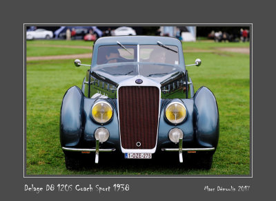 DELAGE D8 120S Coach Sport 1938 Chantilly - France