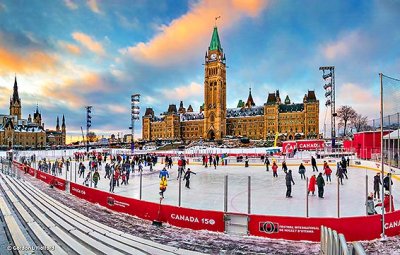 Canada 150 Skating Rink At Sunset (P1280913-25)