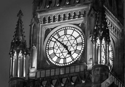 Peace Tower Clock At Twilight P1290008-10 Crop