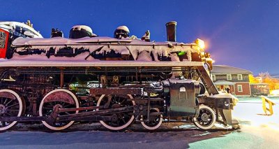 Snow-Capped Steam Locomotive 49071